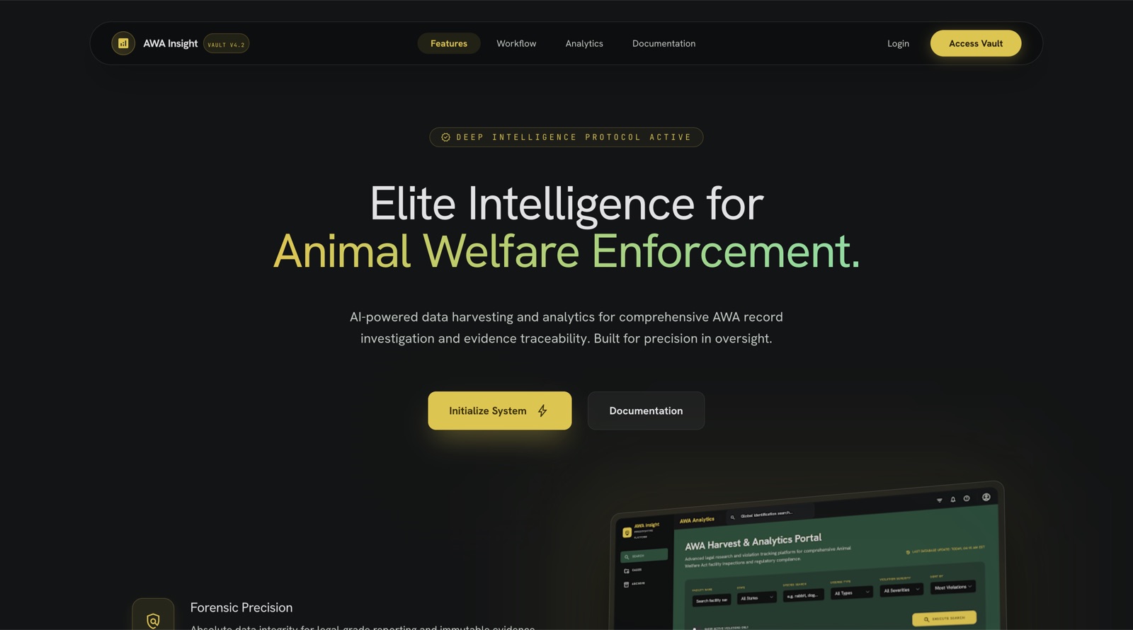 AWA INSIGHT interface